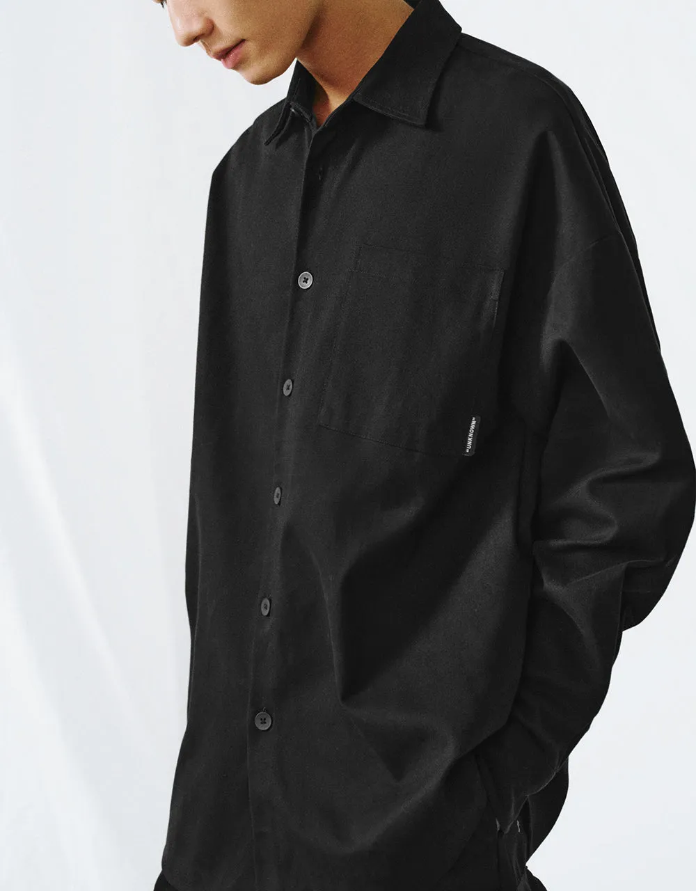 Button Up Oversized Shirt sold by Urban Revivo product image thumbnail 3