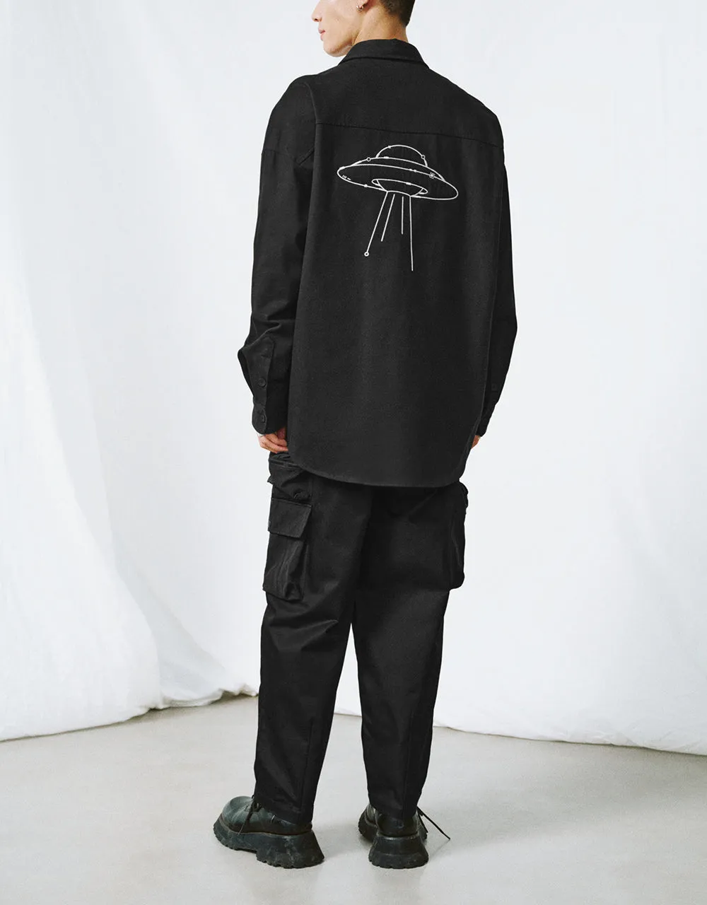 Button Up Oversized Shirt sold by Urban Revivo product image thumbnail 4