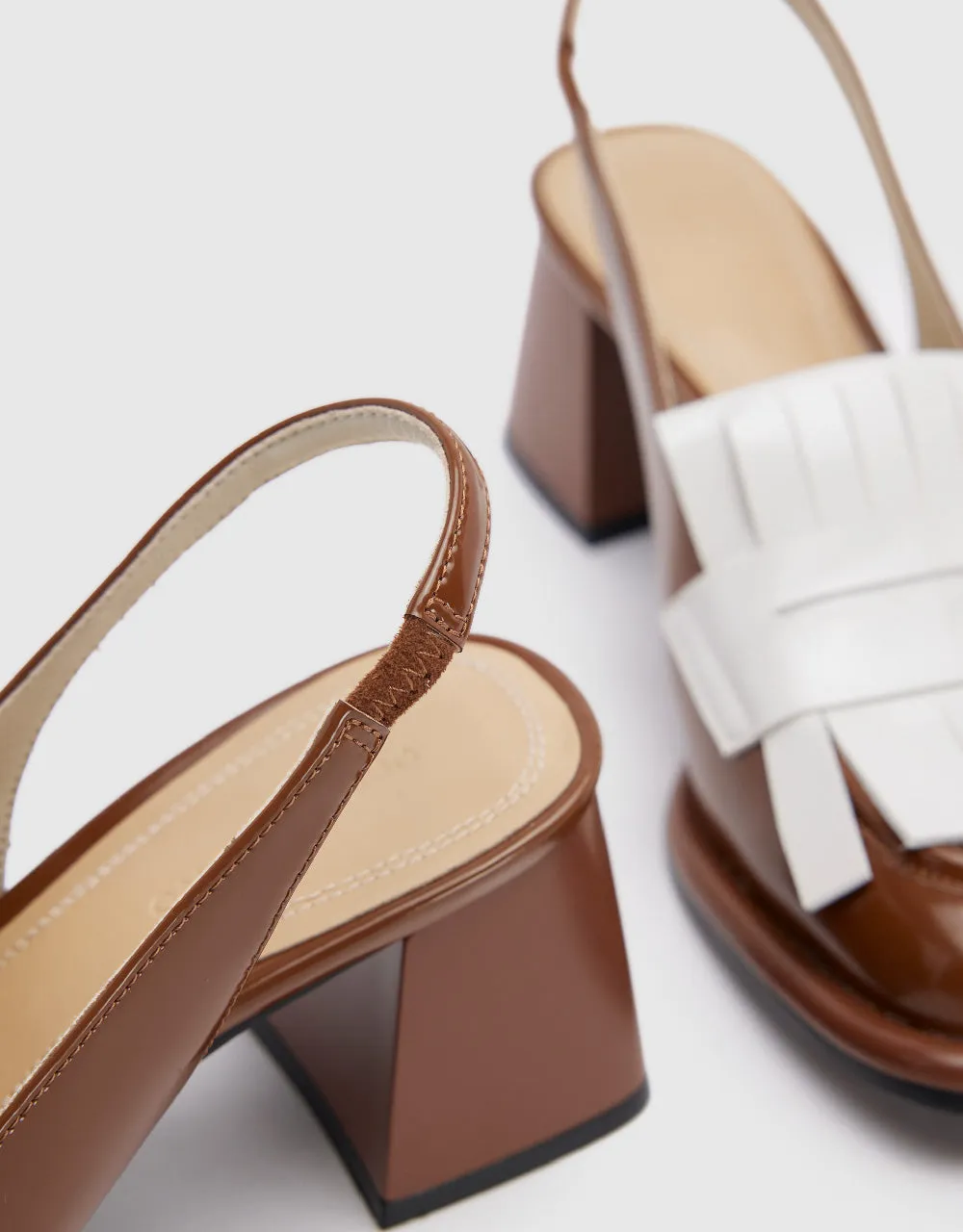 Vegan Leather Square Toe Slingbacks sold by Urban Revivo product image thumbnail 5