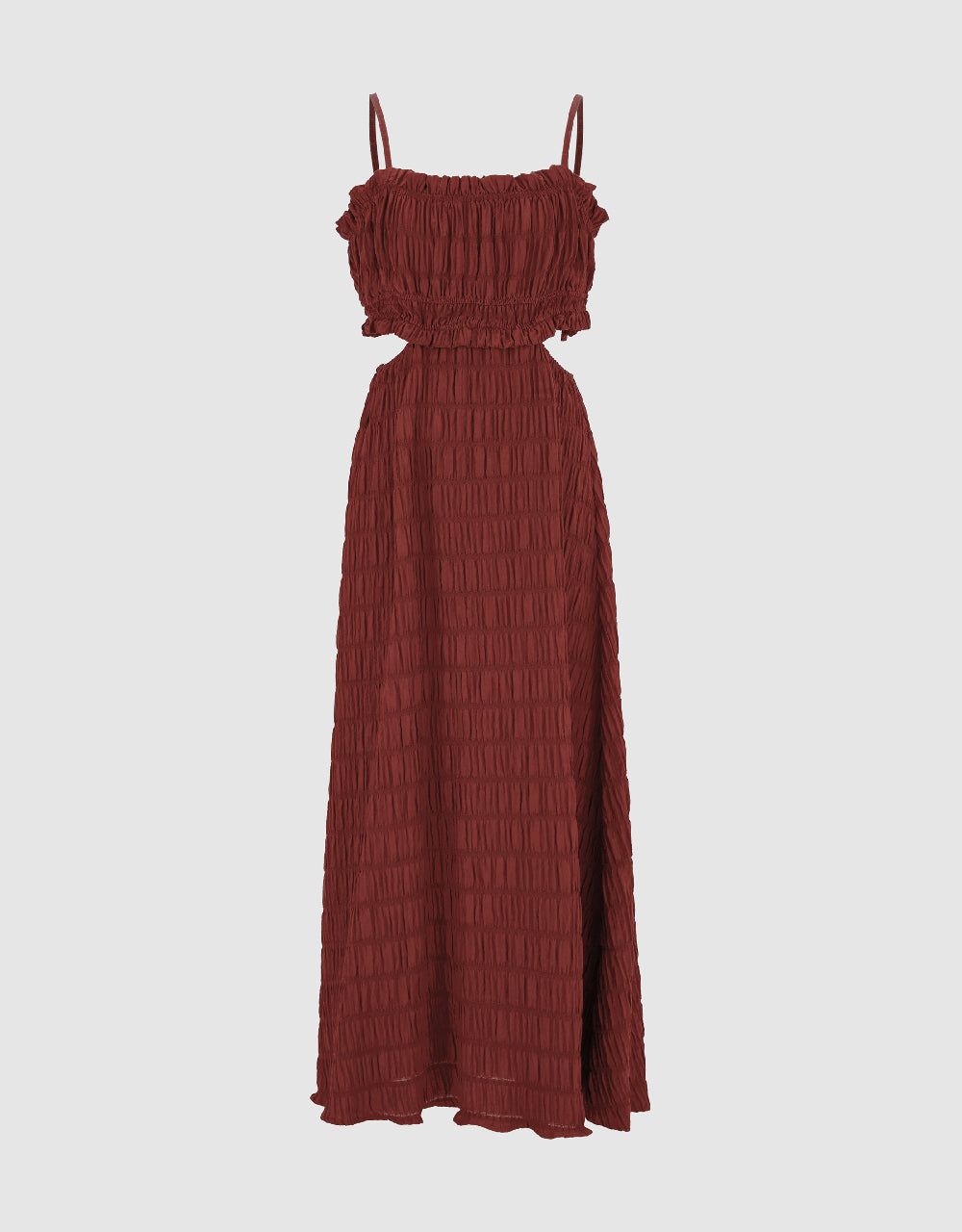 Shirred Cut-Out Cami A-Line Dress sold by Urban Revivo product image thumbnail 2