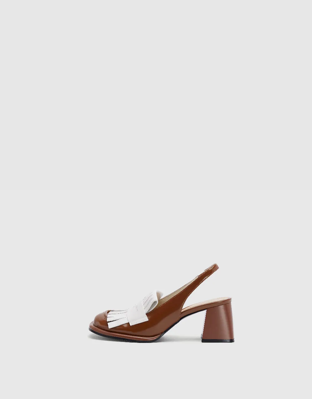 Vegan Leather Square Toe Slingbacks sold by Urban Revivo product image thumbnail 2