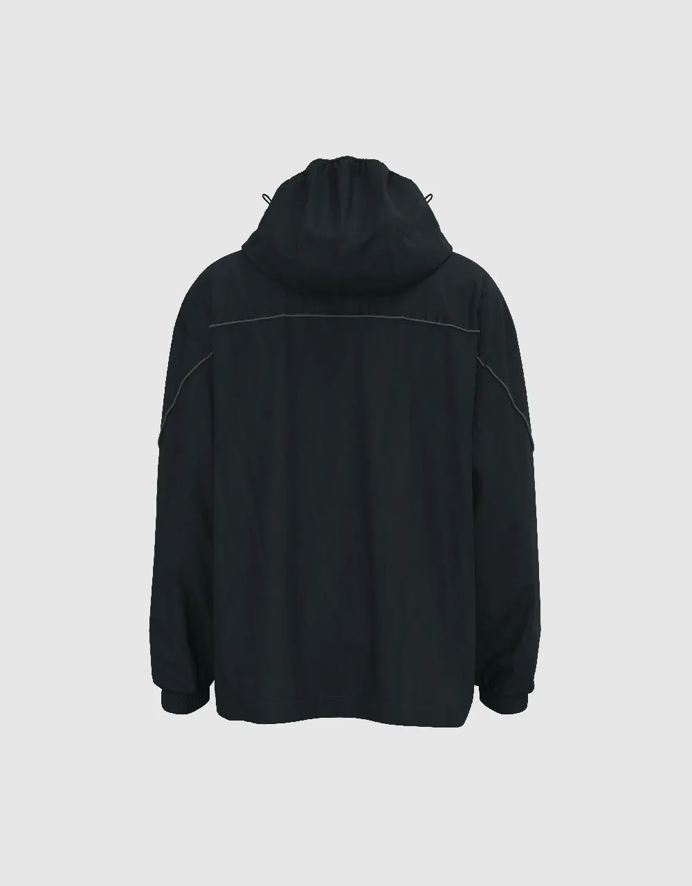 Zip Half Placket Hooded Overhead Shirt sold by Urban Revivo product image thumbnail 5