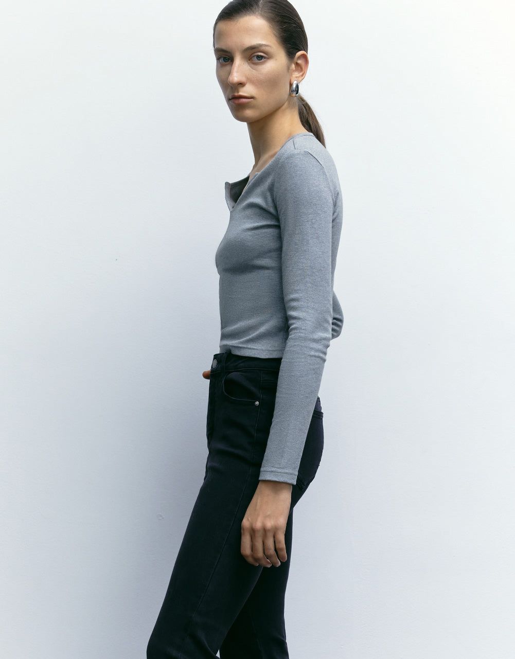 Basic Crew Neck Knitted T-Shirt sold by Urban Revivo product image thumbnail 3