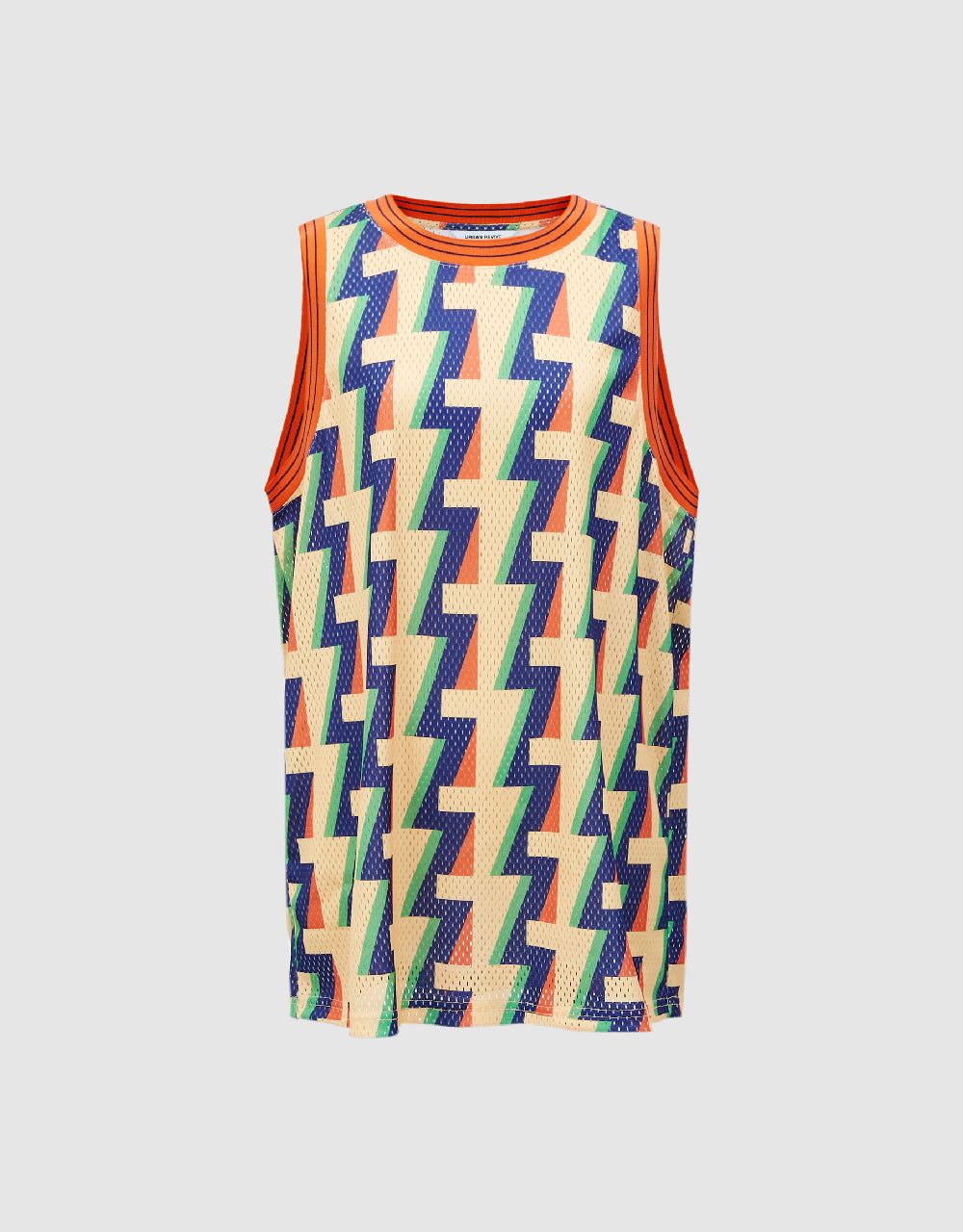 Geometric Printed Sleeveless T-Shirt sold by Urban Revivo