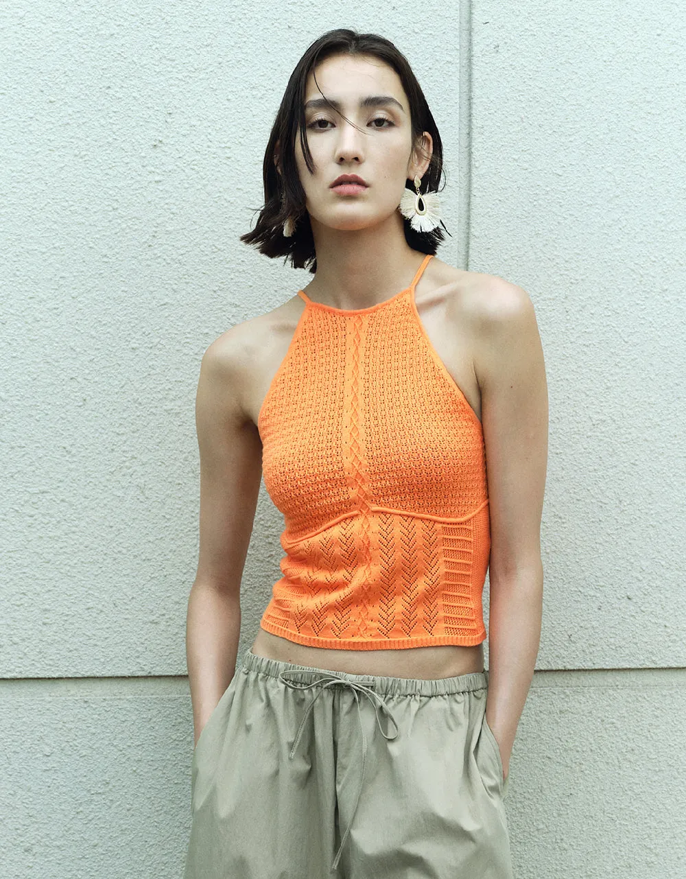 Crew Neck Knitted Tank Top sold by Urban Revivo