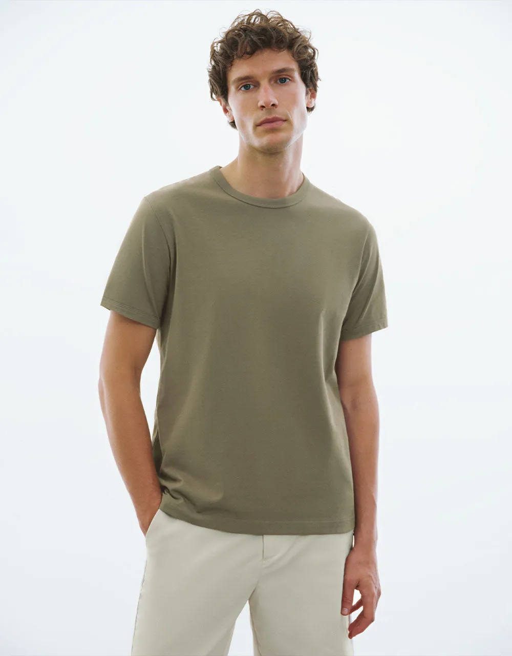 Crew Neck Straight T-Shirt sold by Urban Revivo