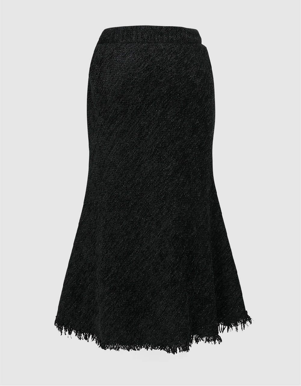 Raw Hem Midi A-Line Skirt sold by Urban Revivo product image thumbnail 3