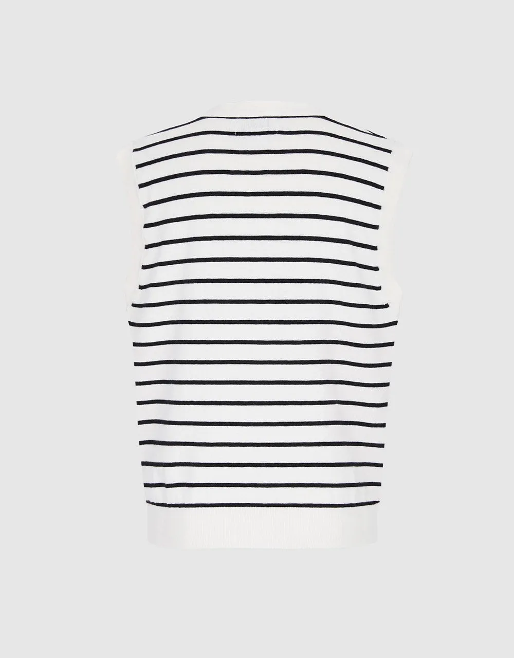 Striped Button Front Vest sold by Urban Revivo product image thumbnail 4