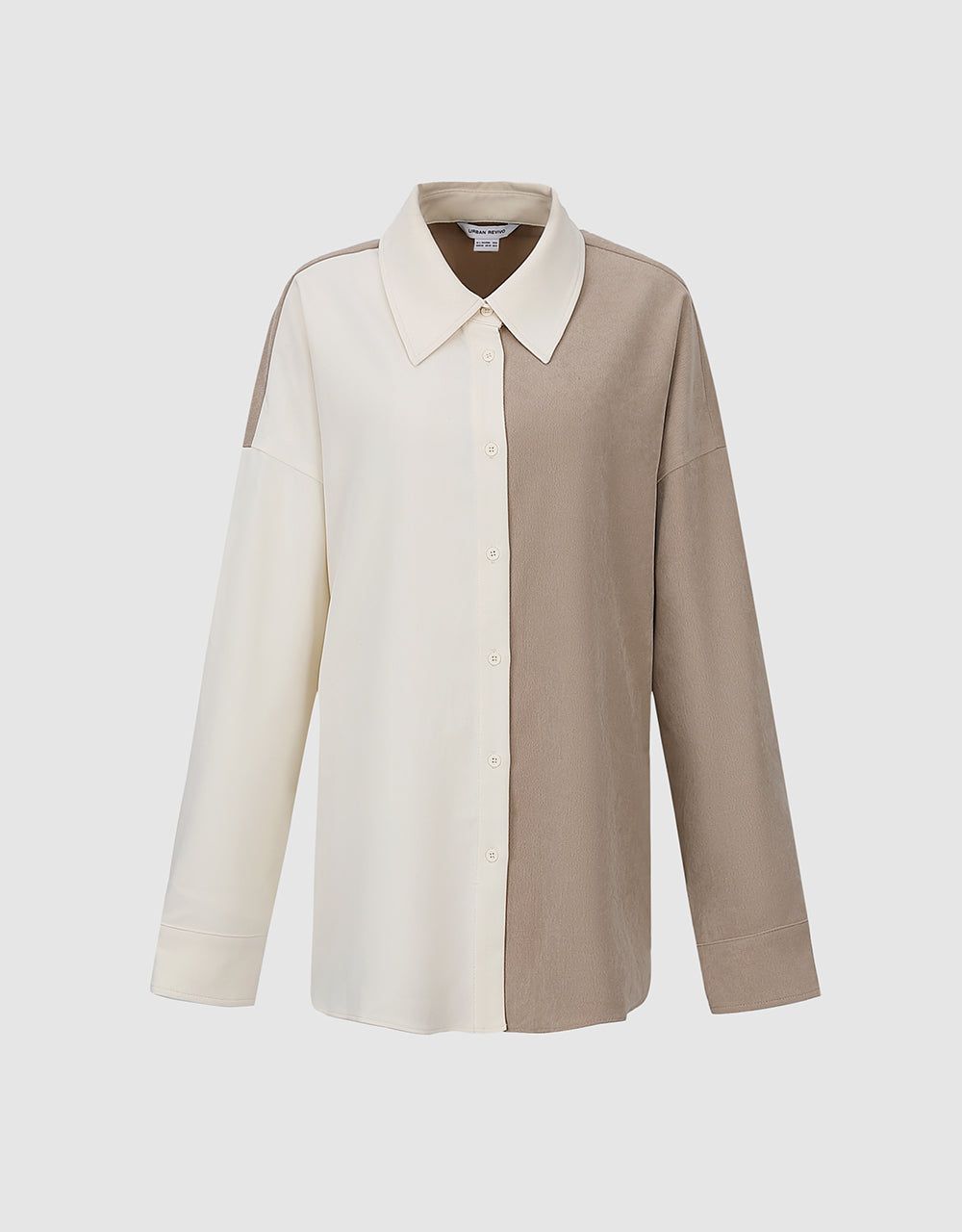 Button Up Two Toned Shirt sold by Urban Revivo product image thumbnail 2