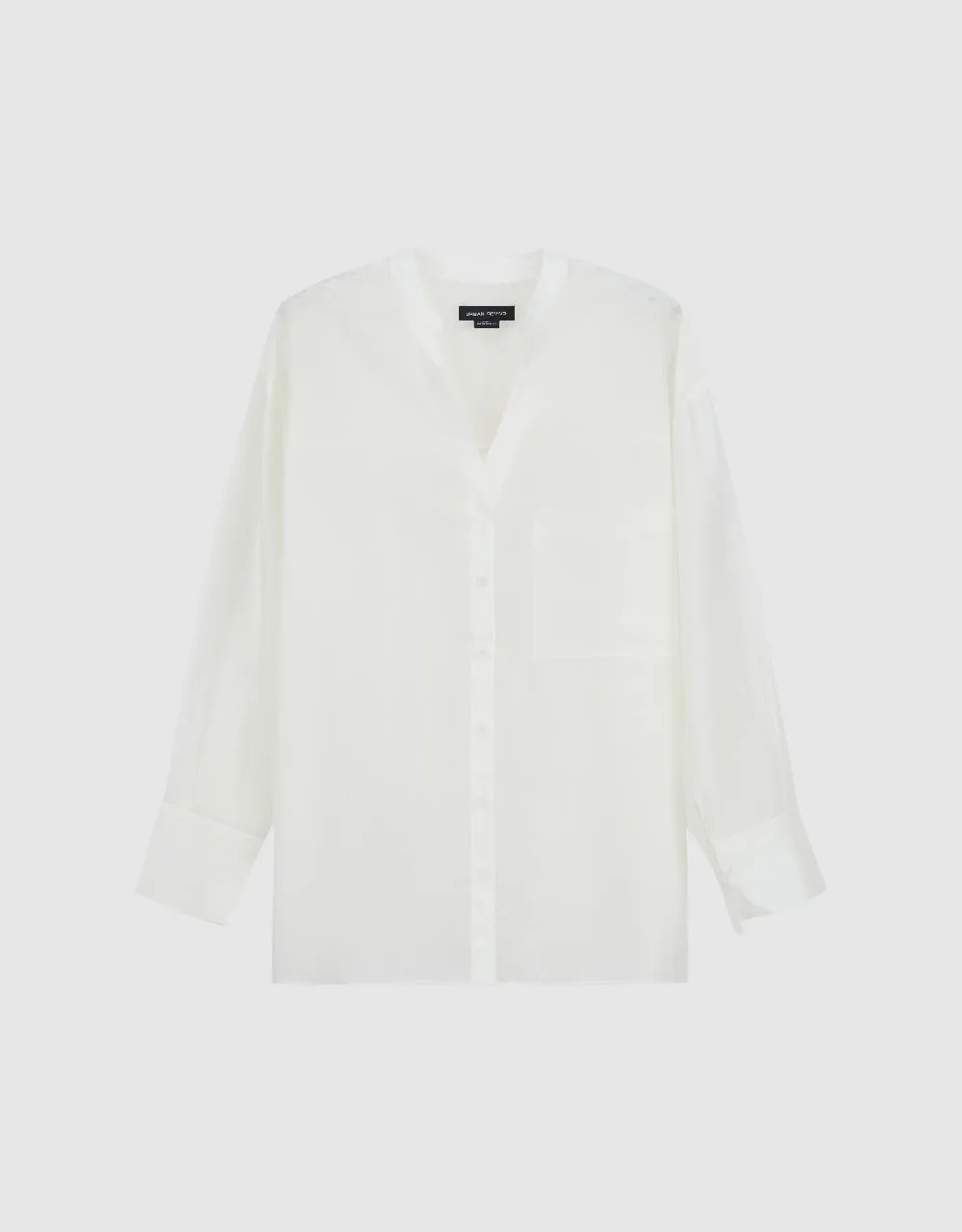 Notch Neck Oversized Shirt sold by Urban Revivo product image thumbnail 2