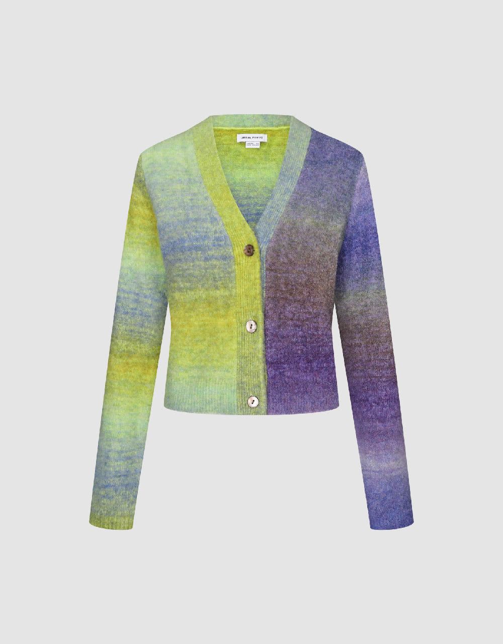 Two Toned Gradient V-Neck Knitted Cardigan sold by Urban Revivo product image thumbnail 2