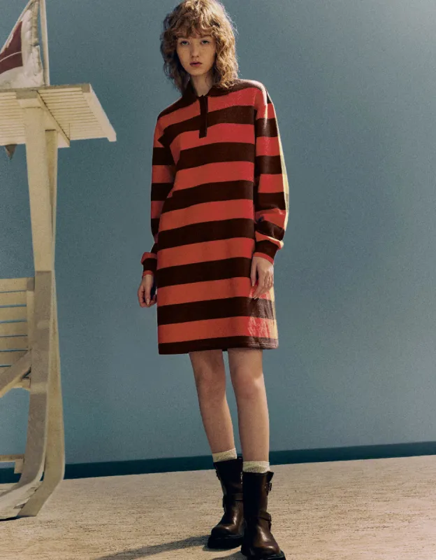 Striped Straight Dress sold by Urban Revivo