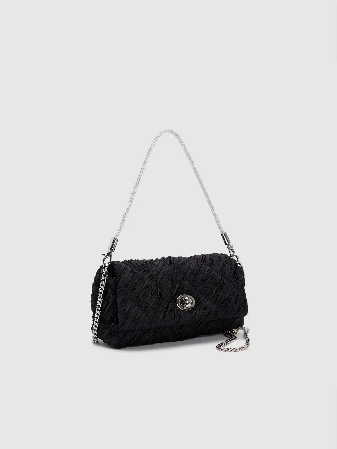 Textured Chained Shoulder Bag sold by Urban Revivo product image thumbnail 3