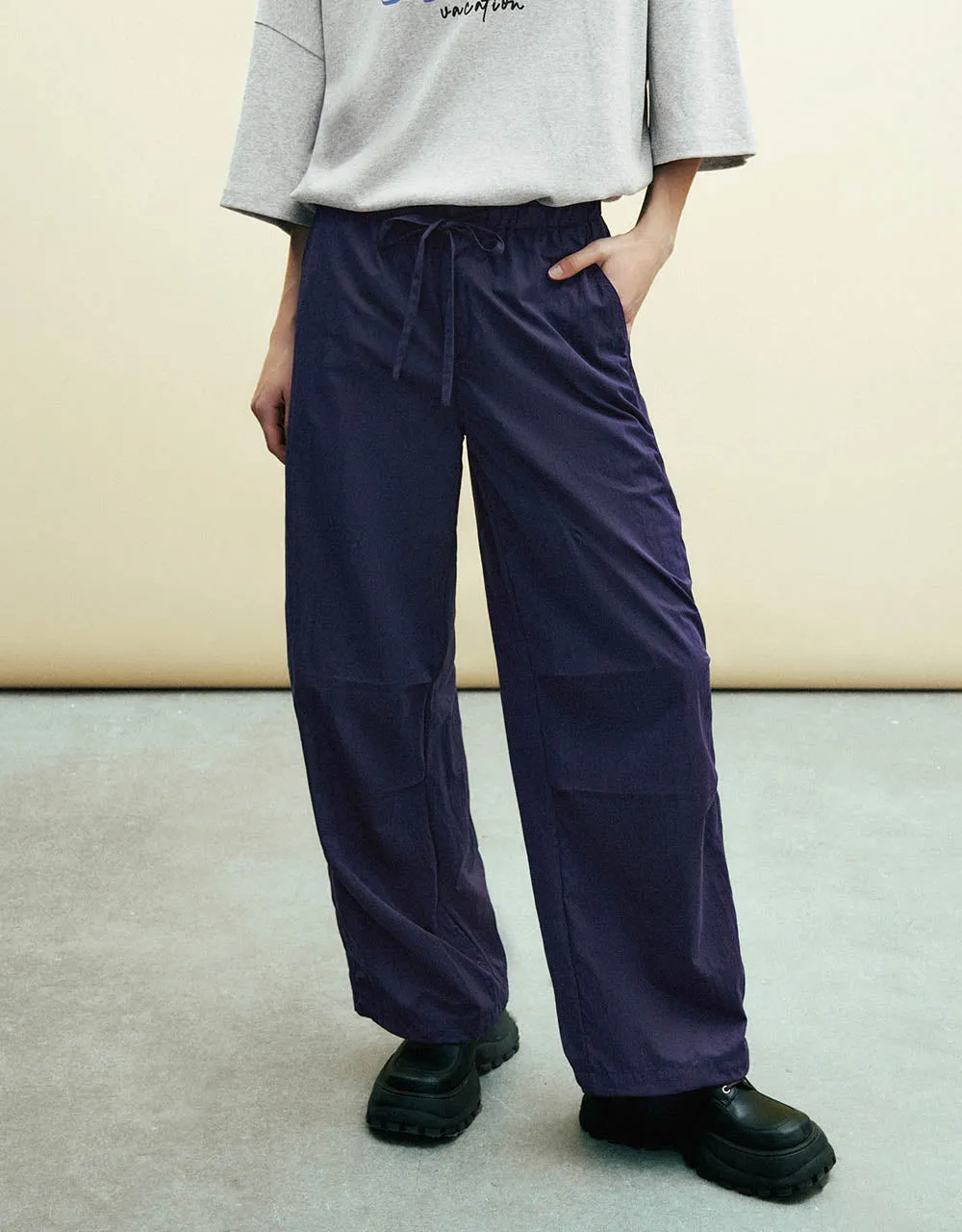 Loose Wide-Leg Pants sold by Urban Revivo product image thumbnail 3