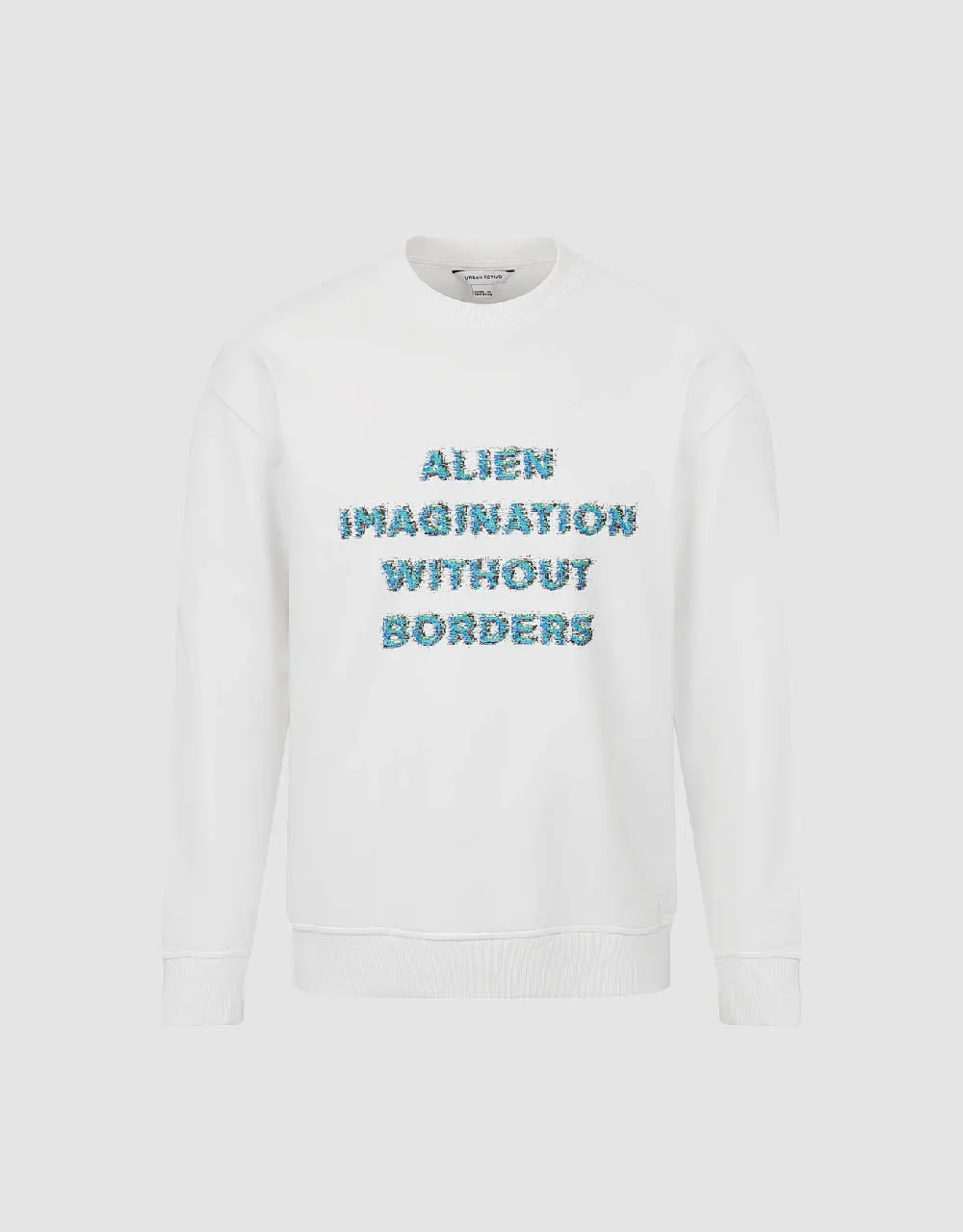 Letter Printed Crew Neck Sweatshirt sold by Urban Revivo product image thumbnail 2