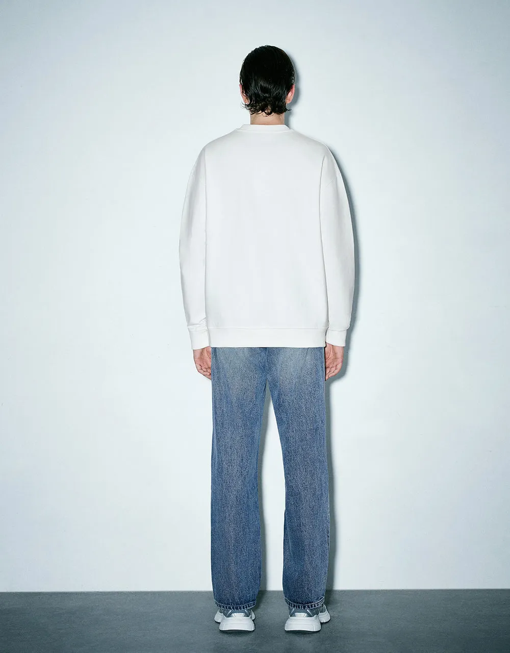 Letter Printed Crew Neck Sweatshirt sold by Urban Revivo product image thumbnail 4