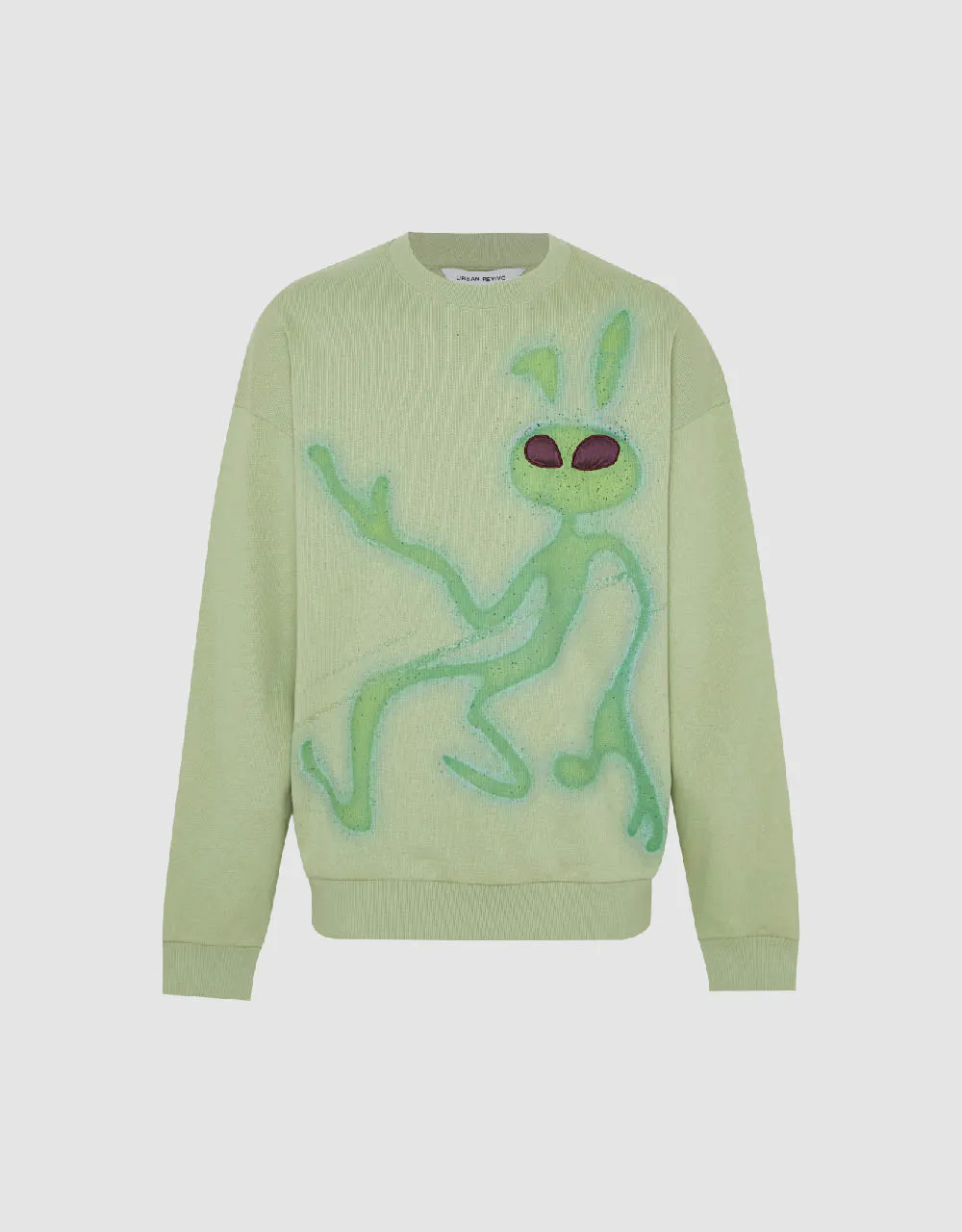 Printed Crew Neck Sweatshirt sold by Urban Revivo product image thumbnail 2