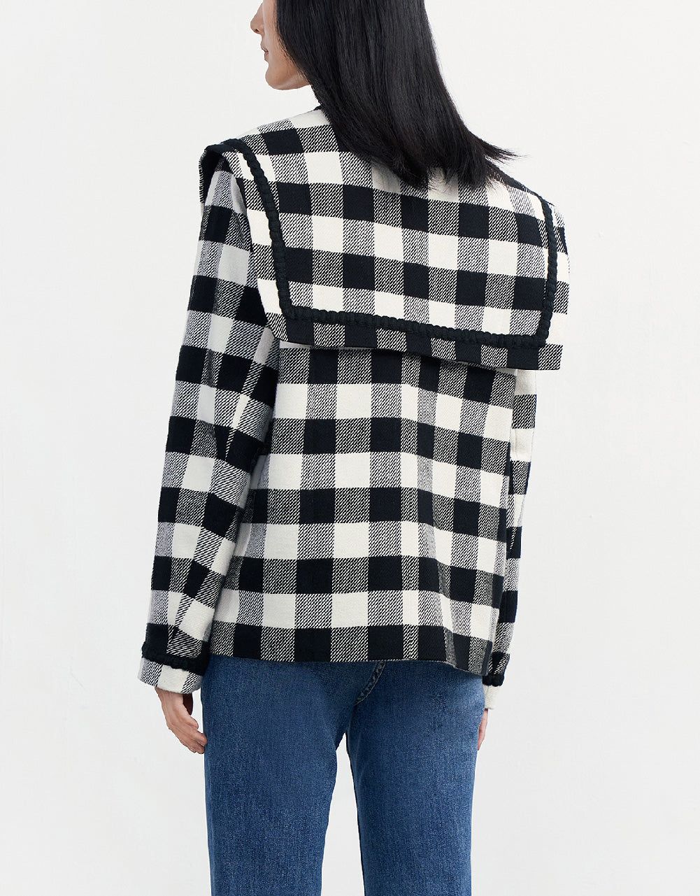 Checkered Straight Jacket sold by Urban Revivo product image thumbnail 4