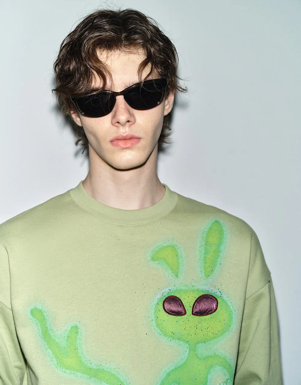 Printed Crew Neck Sweatshirt sold by Urban Revivo product image thumbnail 5