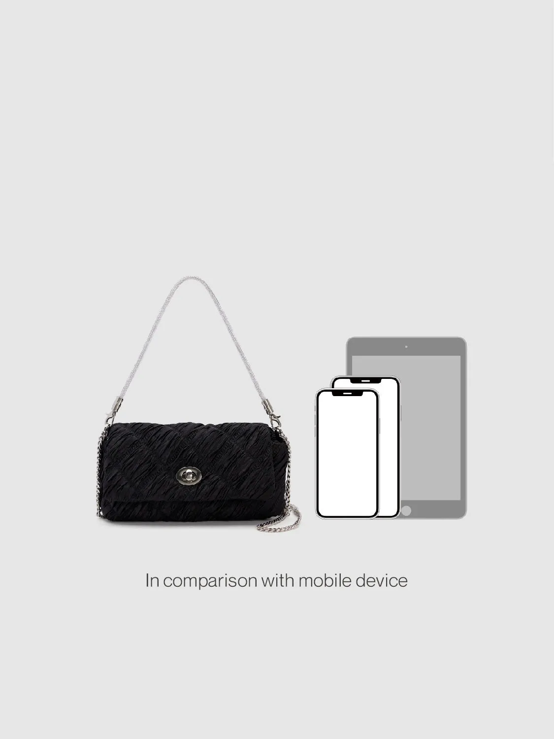 Textured Chained Shoulder Bag sold by Urban Revivo product image thumbnail 2