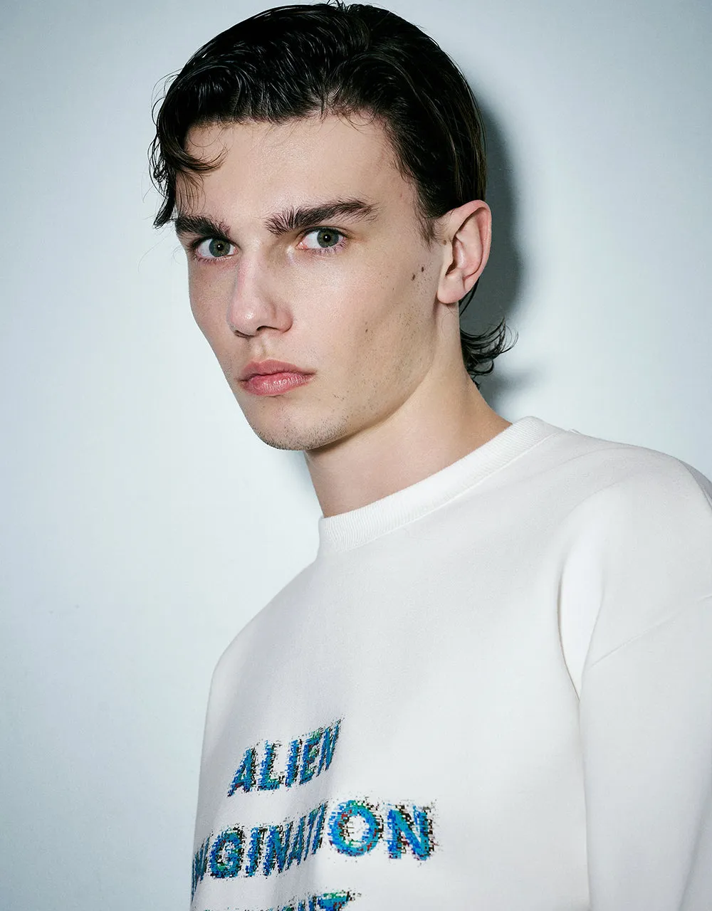 Letter Printed Crew Neck Sweatshirt sold by Urban Revivo product image thumbnail 5