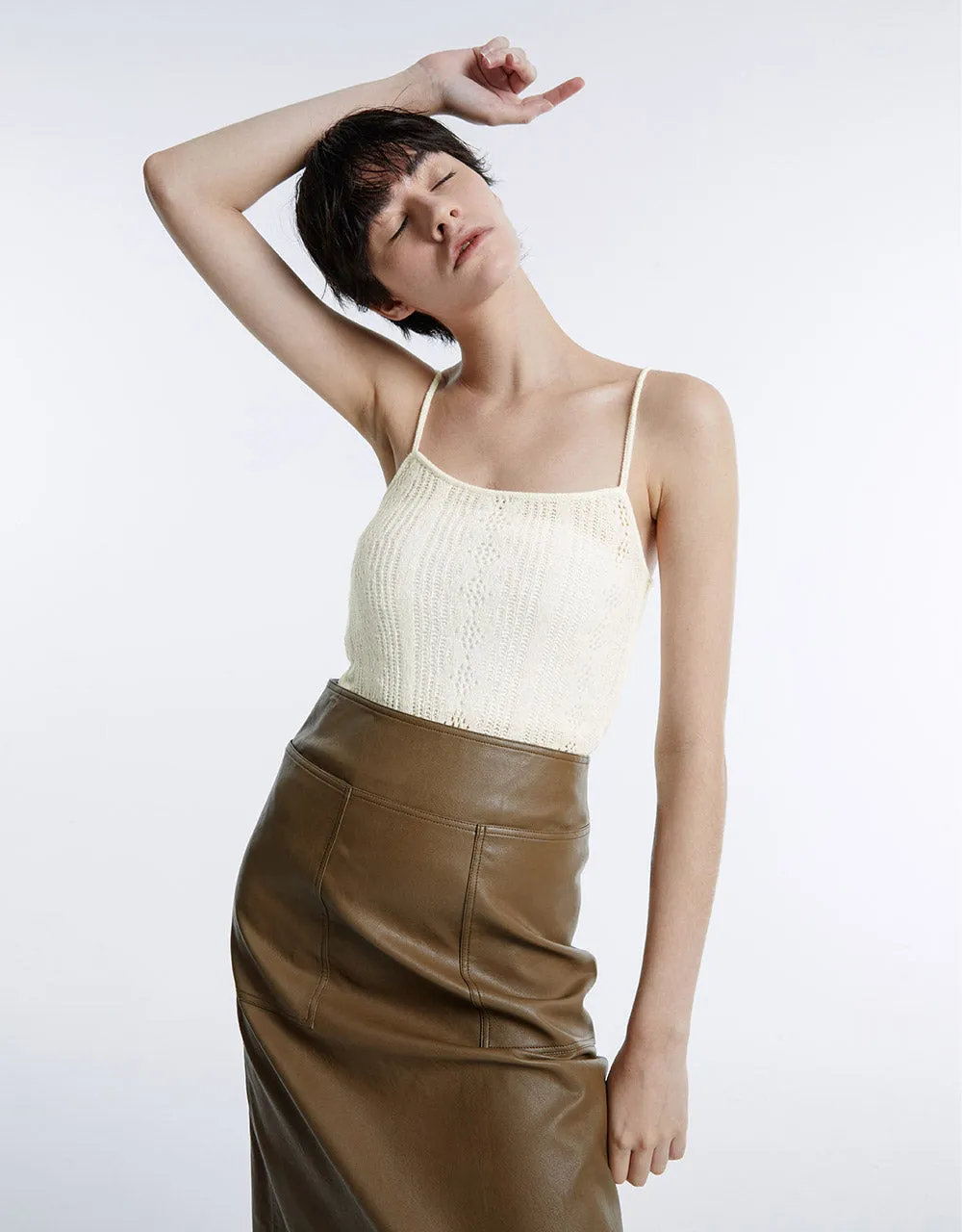 Pointelle Knitted Camisole sold by Urban Revivo product image thumbnail 2