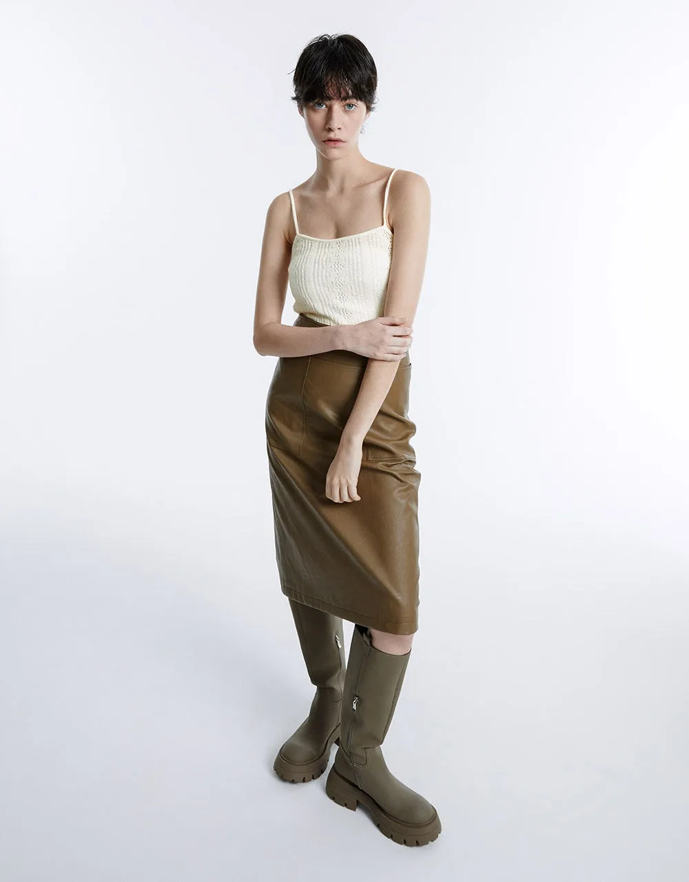 Pointelle Knitted Camisole sold by Urban Revivo product image thumbnail 5