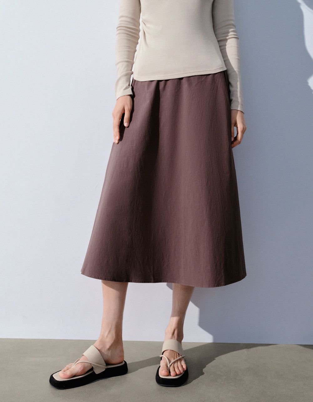 Midi A-Line Skirt sold by Urban Revivo product image thumbnail 2