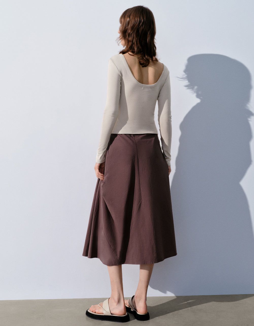 Midi A-Line Skirt sold by Urban Revivo product image thumbnail 5