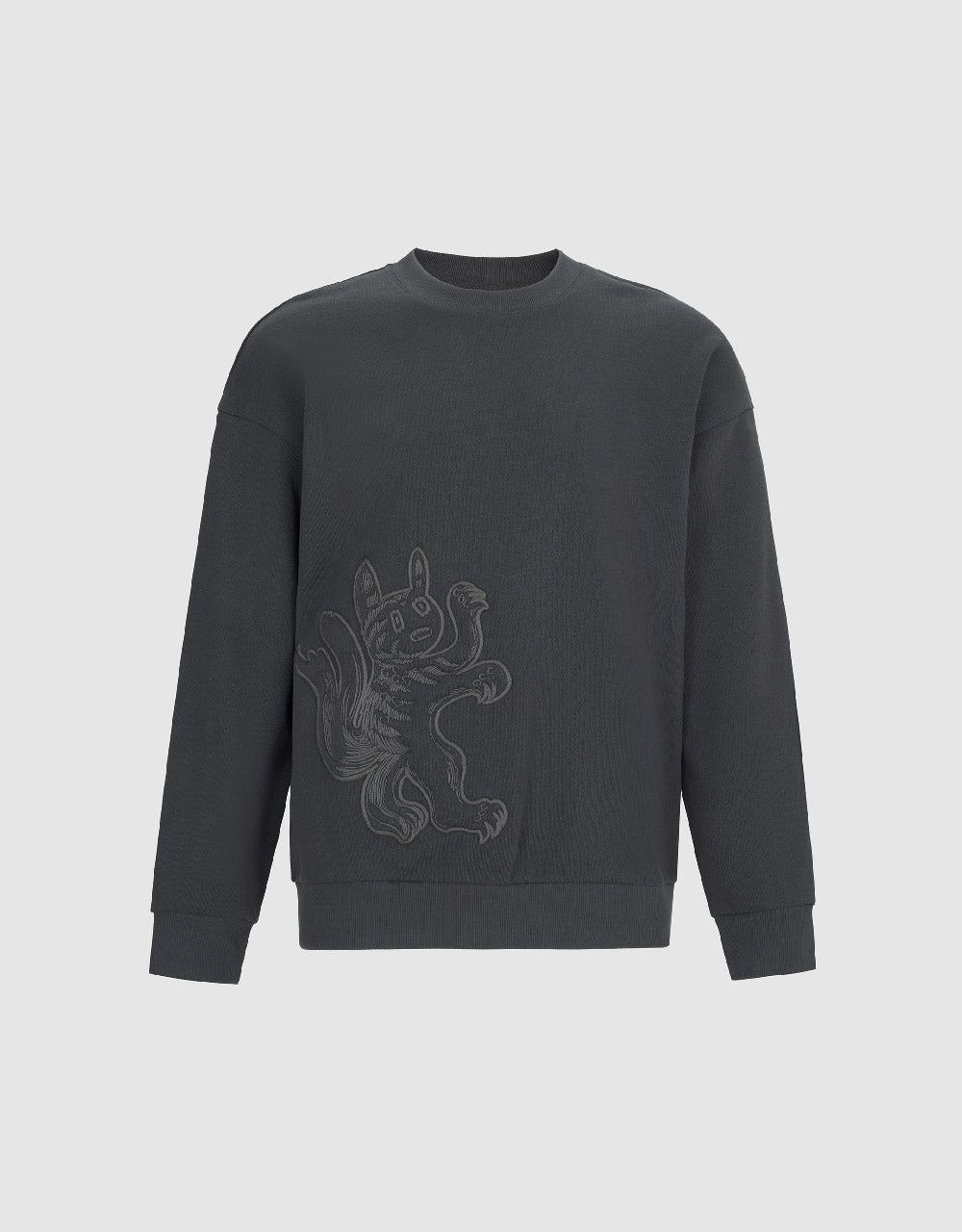 Cartoon Embossed Crew Neck T-Shirt sold by Urban Revivo