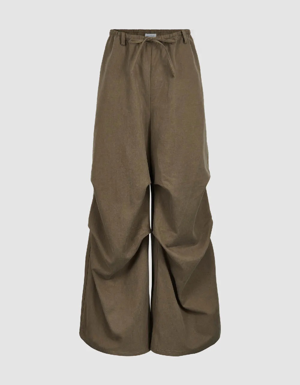 Drawstring Waist Wide-Leg Pants sold by Urban Revivo