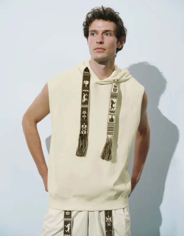 Hooded Loose Tank Top sold by Urban Revivo