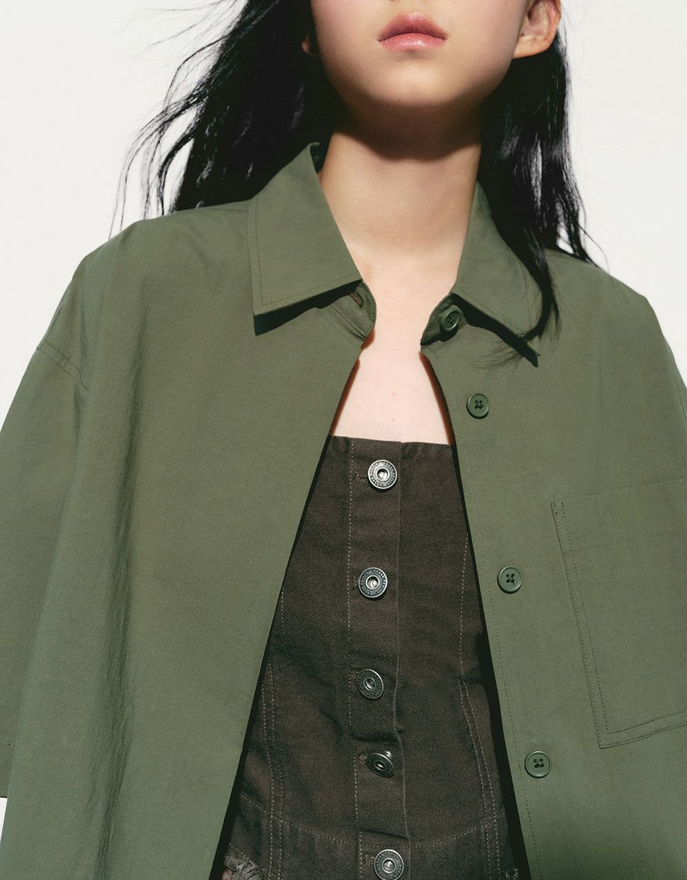 Button Up Loose Shirt sold by Urban Revivo product image thumbnail 5