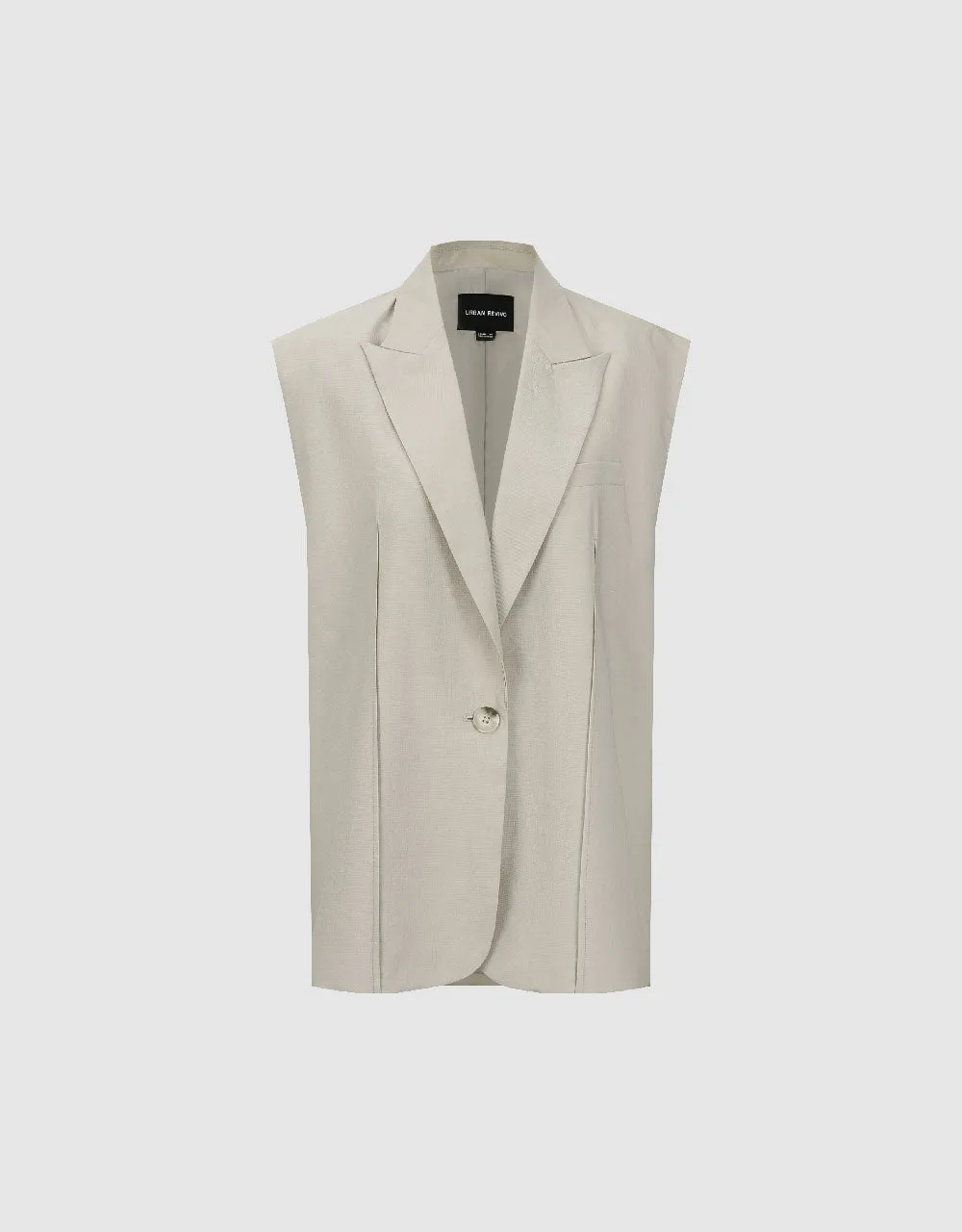 Peak Lapel Tailored Waistcoat sold by Urban Revivo product image thumbnail 2