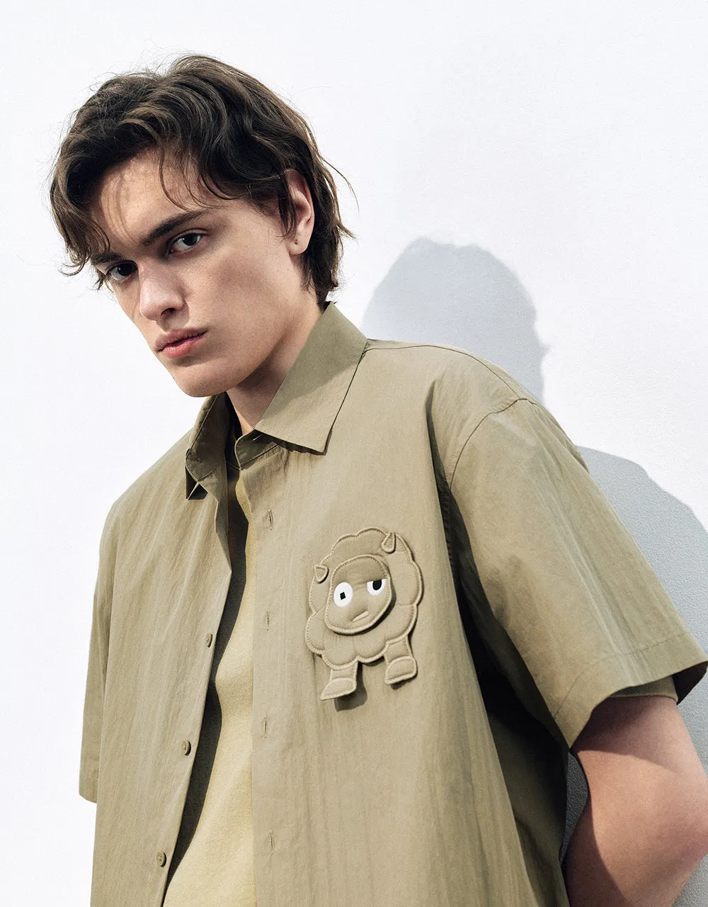 Button Up Straight Shirt sold by Urban Revivo product image thumbnail 4