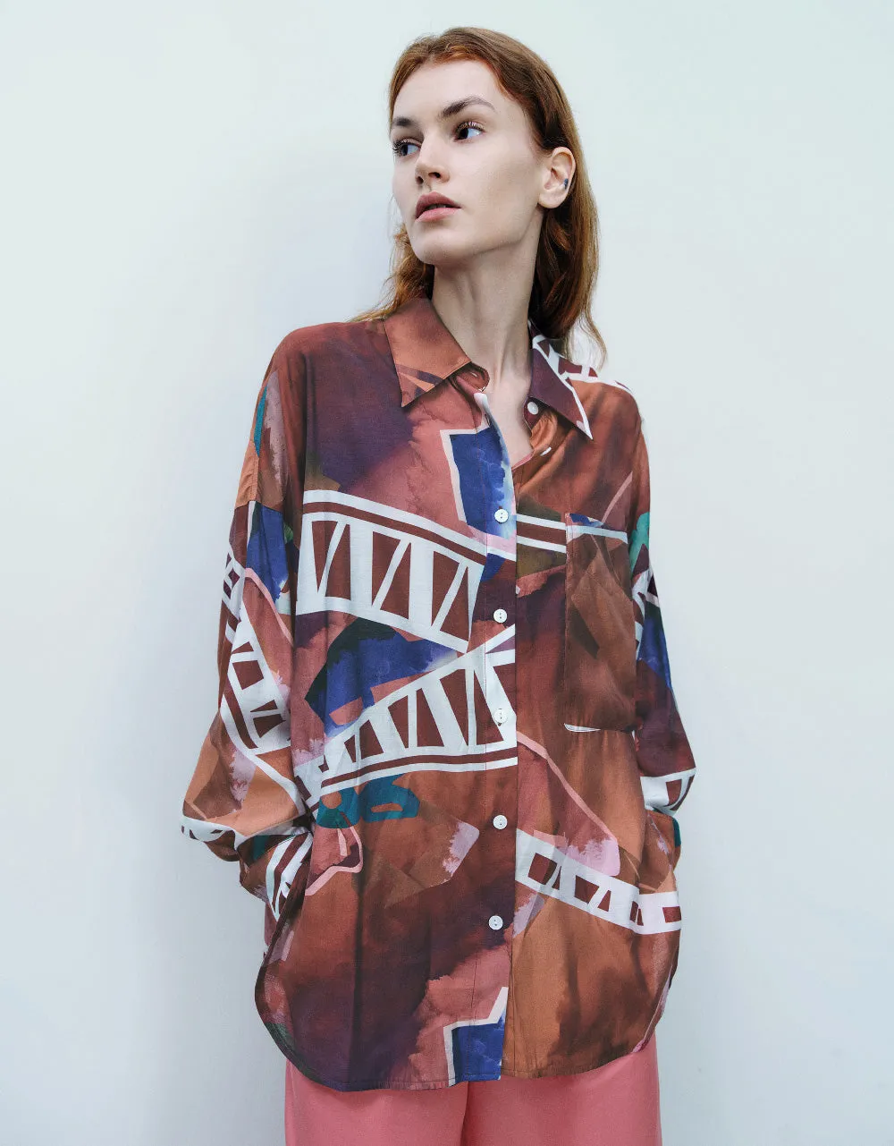 Standard Sleeve Straight Shirt sold by Urban Revivo