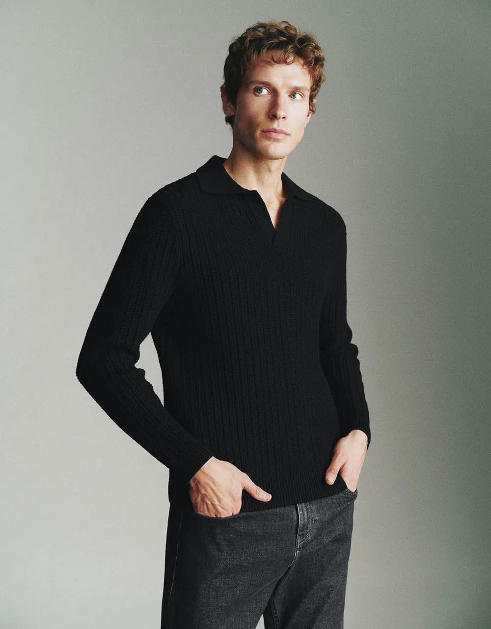 Sailor Collar Lapel Knitted T-Shirt sold by Urban Revivo product image thumbnail 3