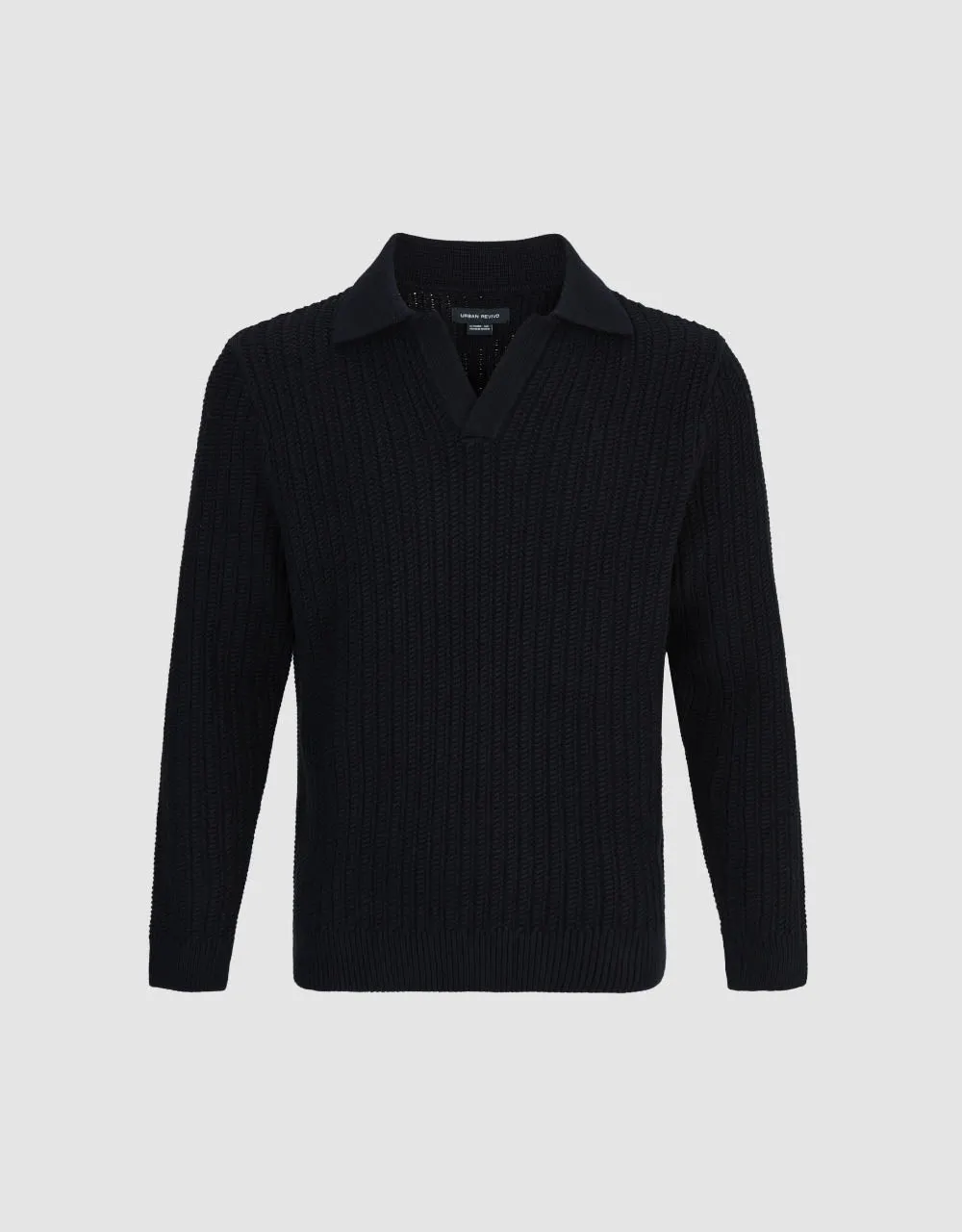 Sailor Collar Lapel Knitted T-Shirt sold by Urban Revivo product image thumbnail 2
