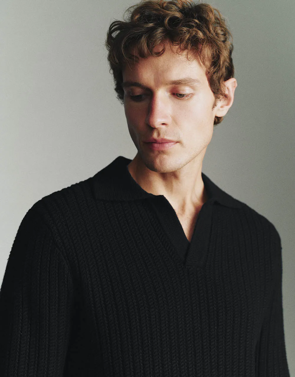 Sailor Collar Lapel Knitted T-Shirt sold by Urban Revivo product image thumbnail 4