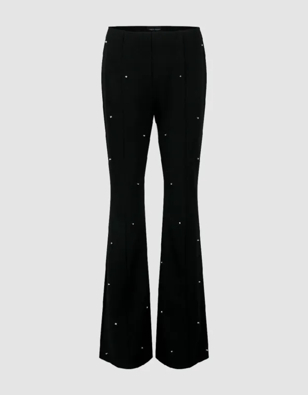 Rhinestone Decor Flare Pants sold by Urban Revivo