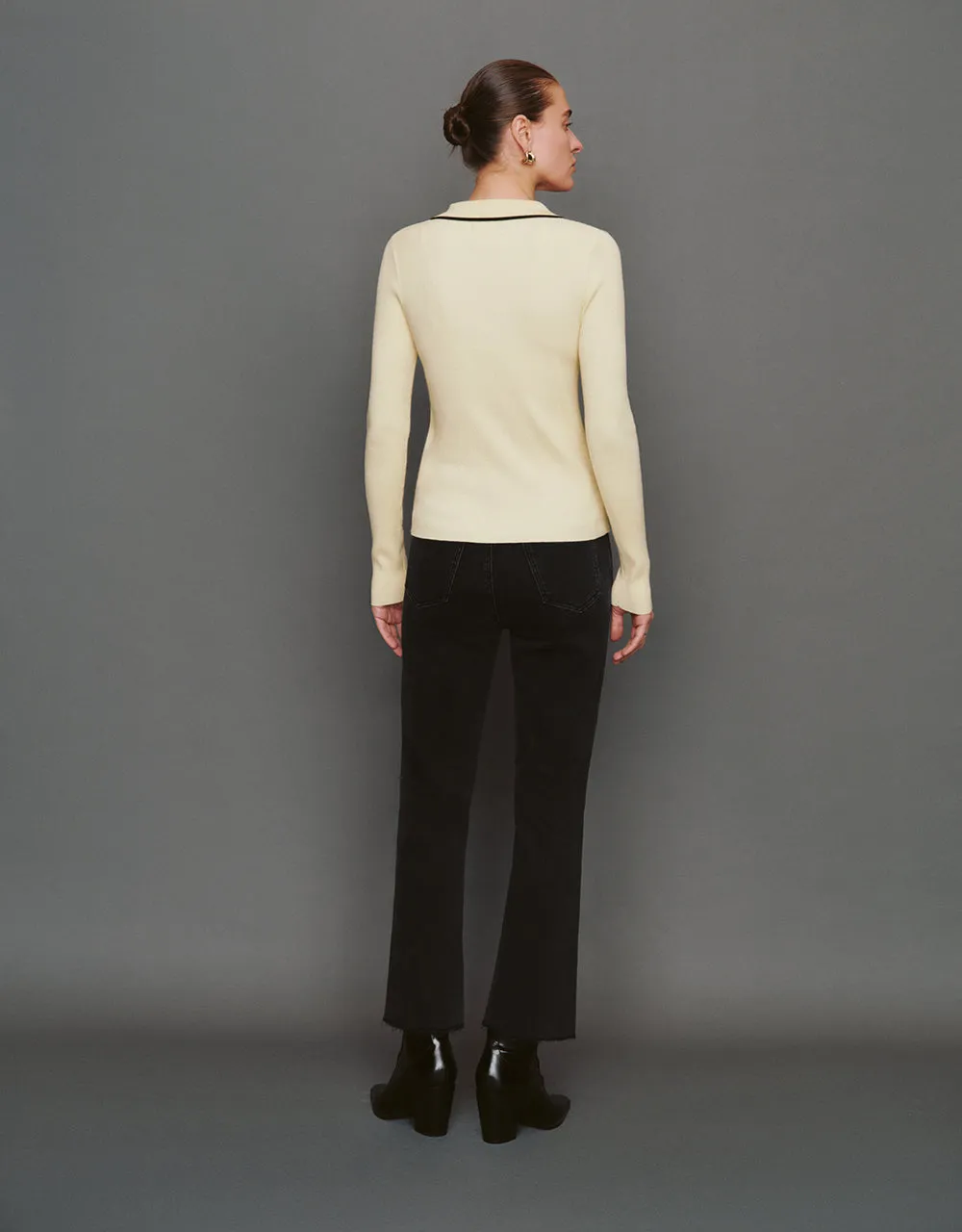 Contrast Trim Knitted Cardigan sold by Urban Revivo product image thumbnail 5