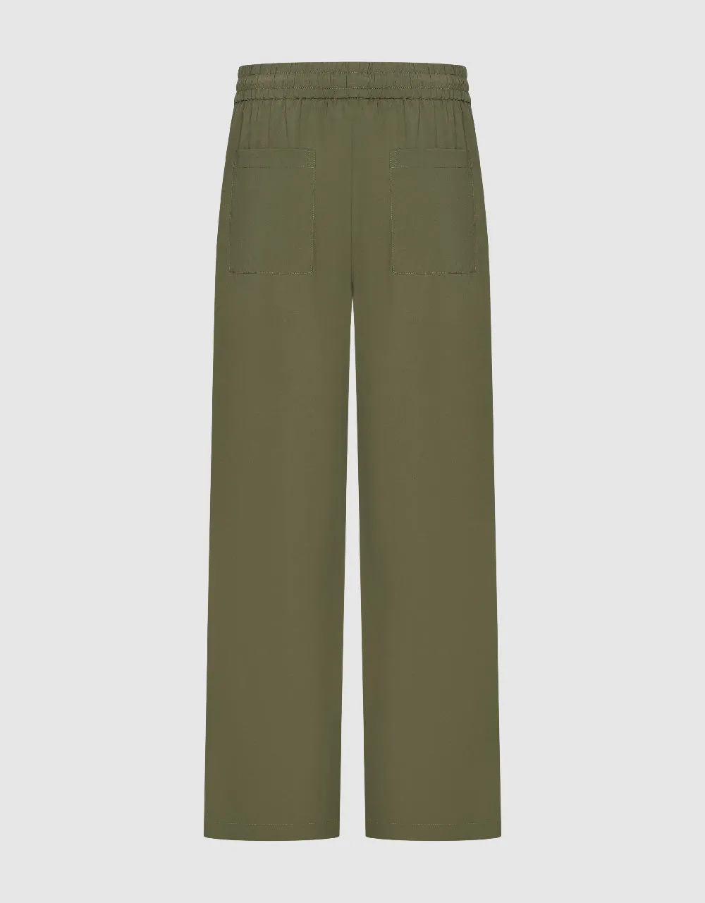 Drawstring Waist Wide-Leg Pants sold by Urban Revivo product image thumbnail 3