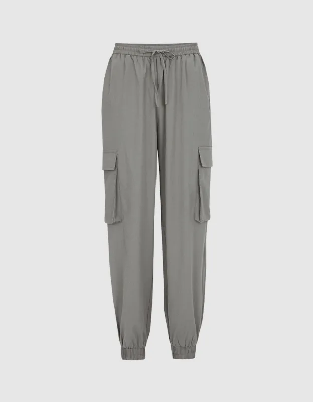Elastic Waist Jogger Pants sold by Urban Revivo