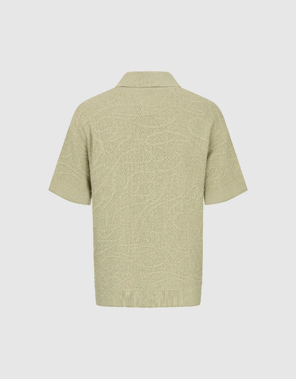 Button Half Placket Knitted T-Shirt sold by Urban Revivo product image thumbnail 5