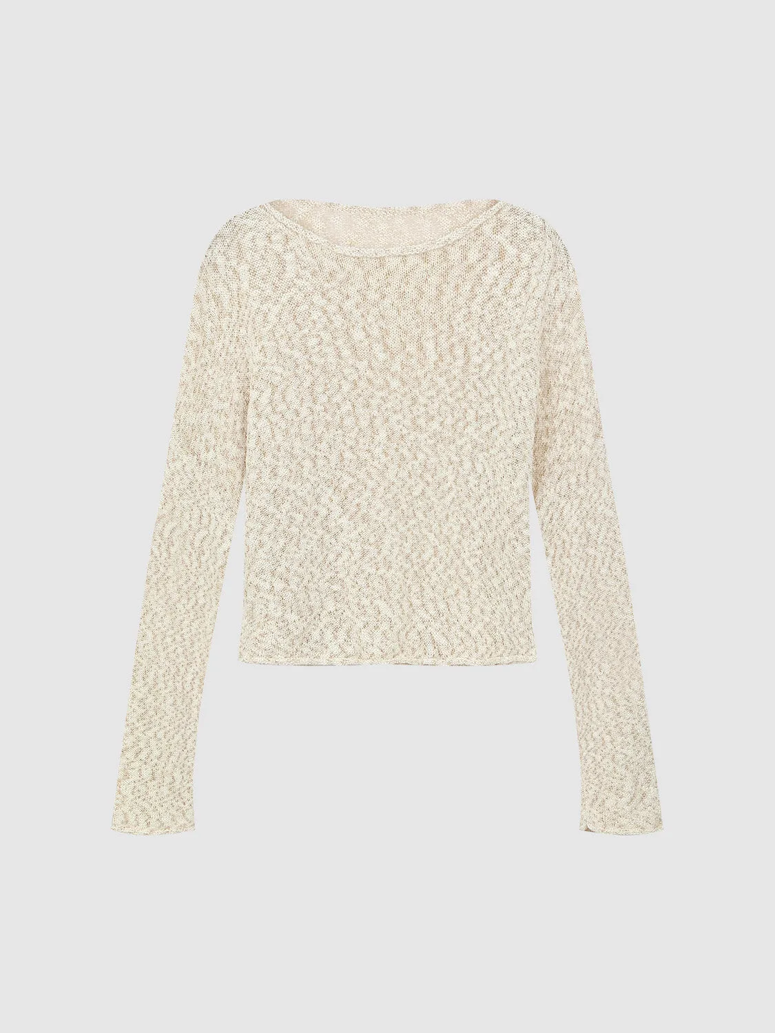 Crew Neck Loose Knitted T-Shirt sold by Urban Revivo product image thumbnail 2