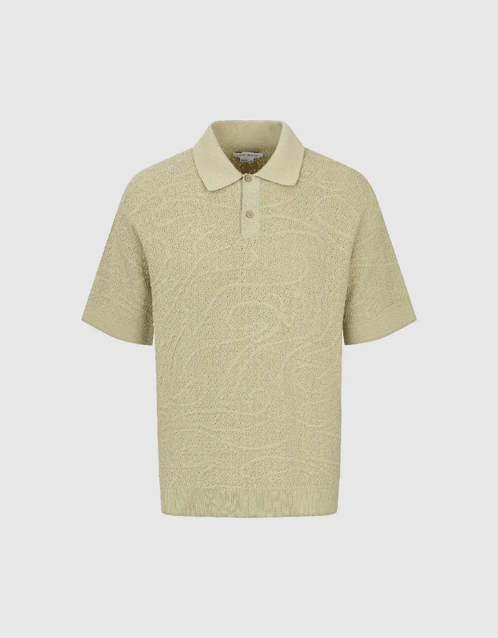 Button Half Placket Knitted T-Shirt sold by Urban Revivo product image thumbnail 2