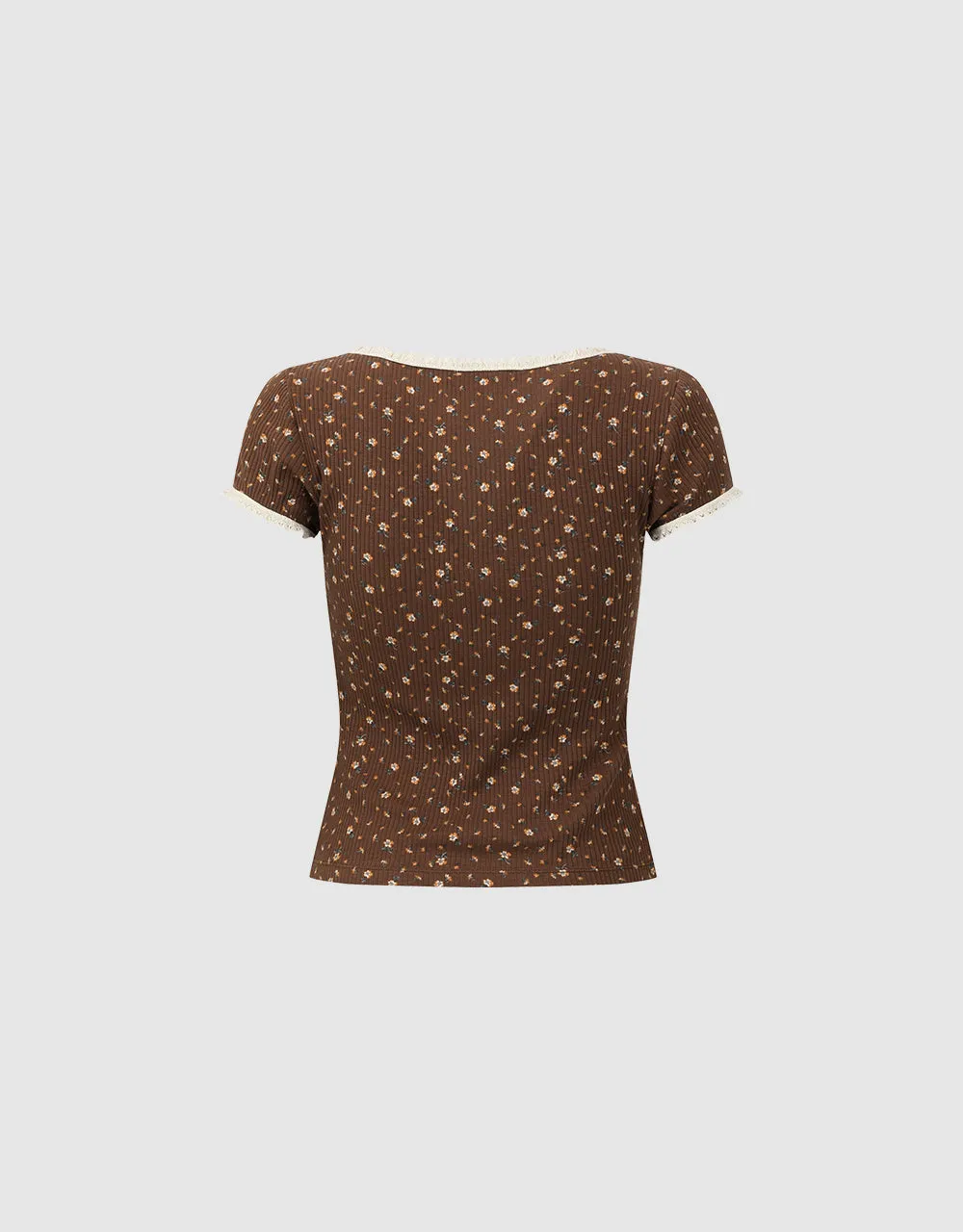 V Neck Skinny T-Shirt sold by Urban Revivo product image thumbnail 5