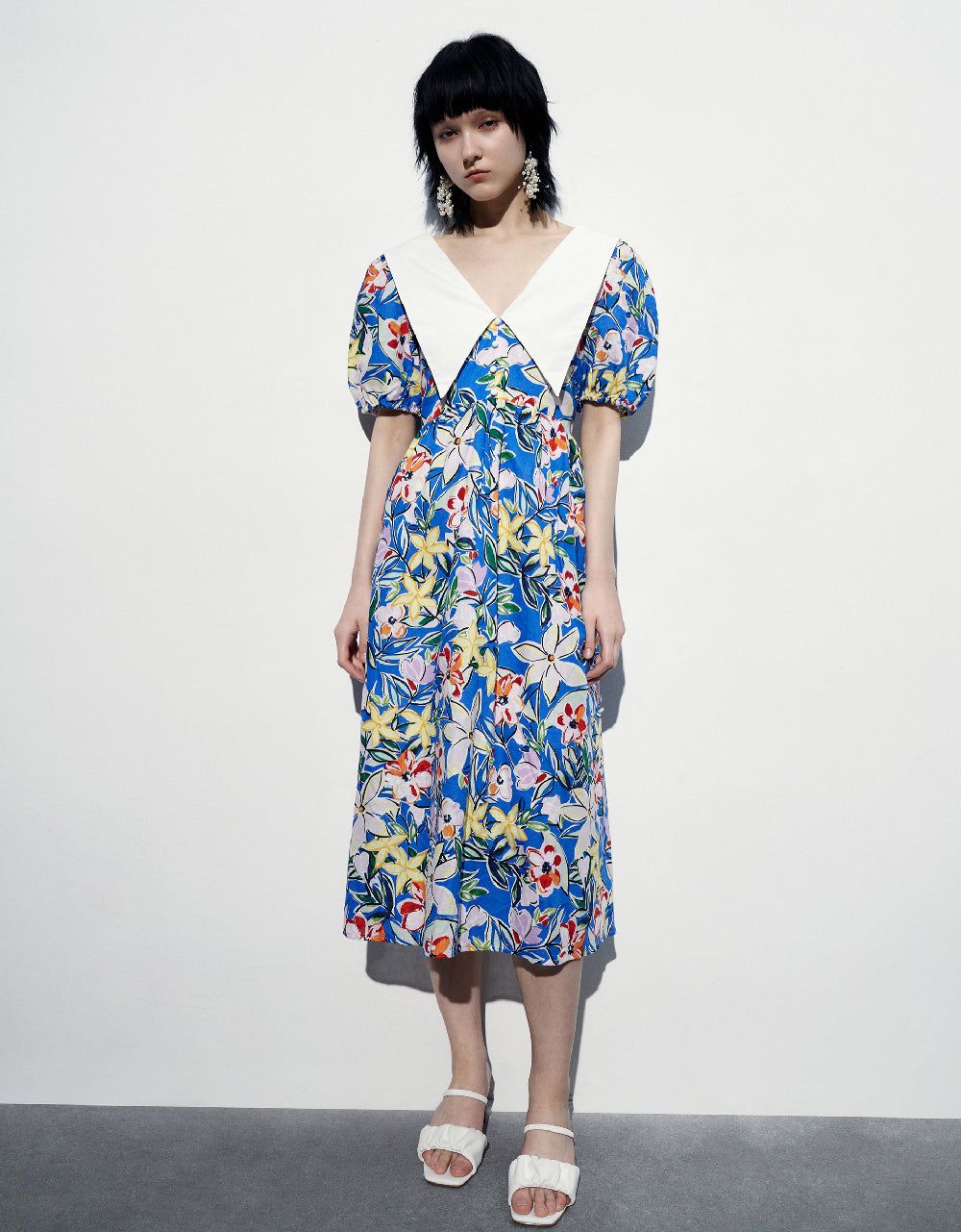 V-Neck Skater Dress sold by Urban Revivo