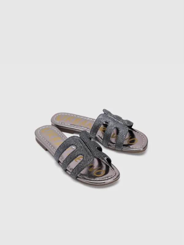 Rhinestone Décor Slippers sold by Urban Revivo