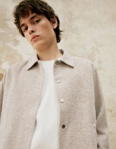 Textured Press Button Jacket sold by Urban Revivo